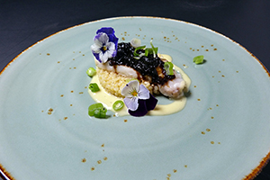 Kabeljauwhaas met parelcouscous