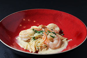 Spaghetti con Scampi