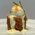 Amuse sobrasada-ragout melkaioli